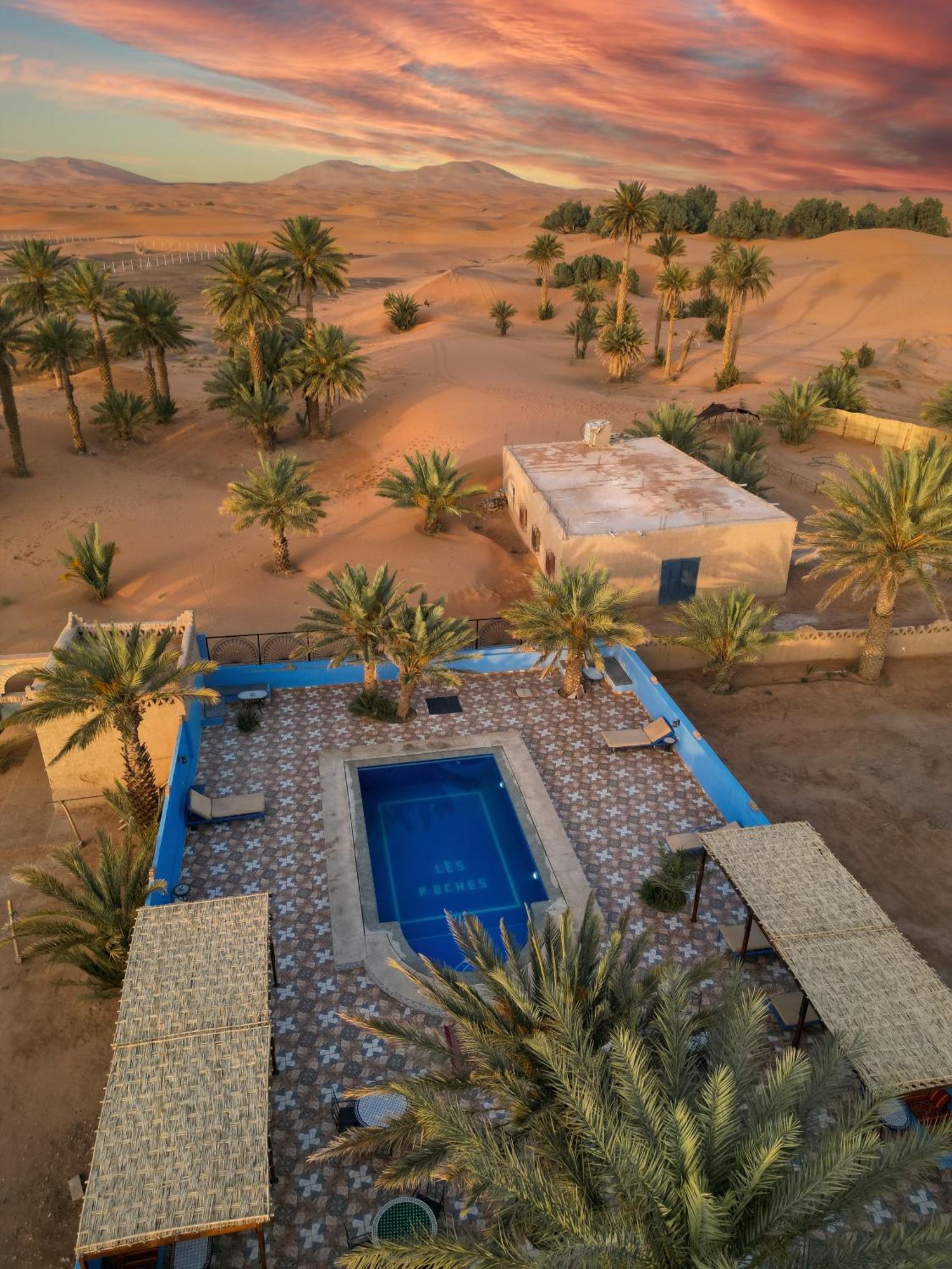 Auberge Les Roches Merzouga Exterior foto